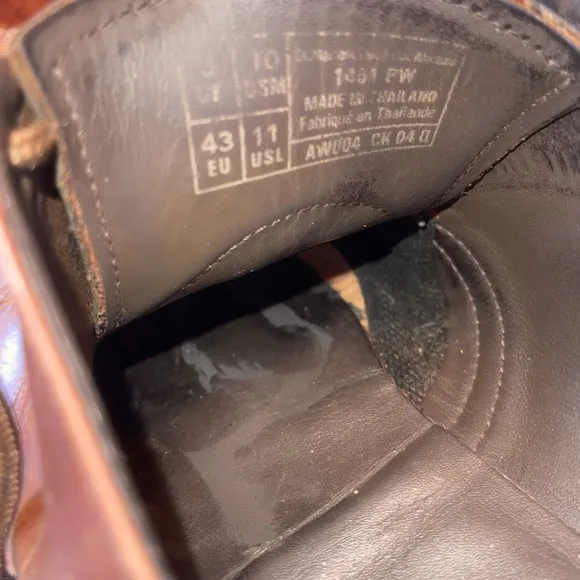 Dr Martens Brown Leather Oxfords Shoes 1461 Men’s Sz 10, women’s Sz 11