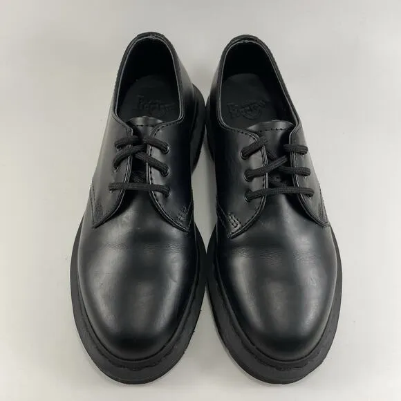 Dr. Martens Doc Mono Derby Smooth Leather Black 14345 Womens Size 5 Oxfords