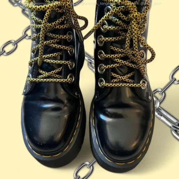 Dr. Martens Jadon Max Black Platform Boots
