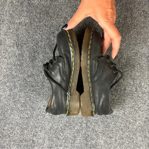 DR MARTENS Kids MADE IN ENGLAND Black Leather Lace Up Oxfords size: 1