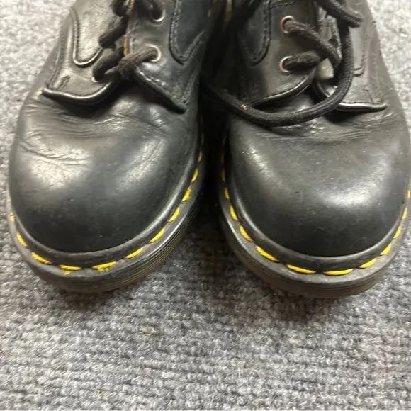 DR MARTENS Kids MADE IN ENGLAND Black Leather Lace Up Oxfords size: 1