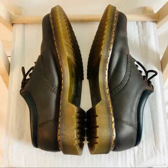 Dr. Martens Mens Leather Lace-up 5 eye Oxfords Size 13 Brown $140 Style 10905