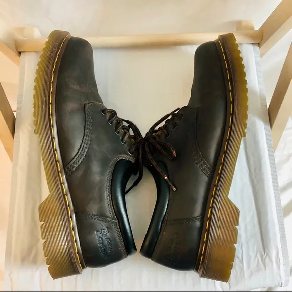 Dr. Martens Mens Leather Lace-up 5 eye Oxfords Size 13 Brown $140 Style 10905