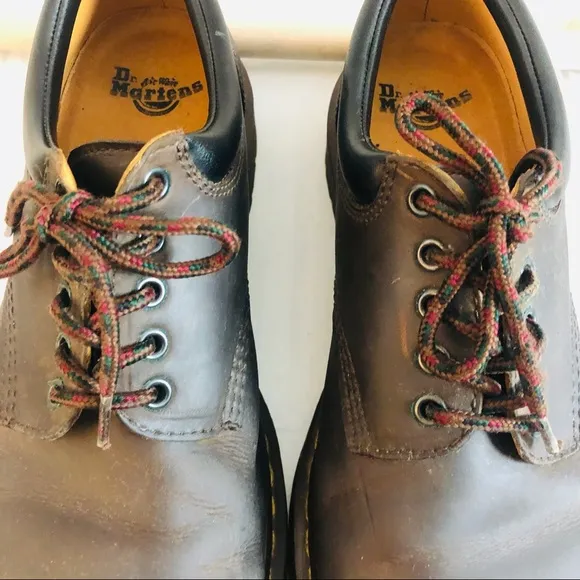 Dr. Martens Mens Leather Lace-up 5 eye Oxfords Size 13 Brown $140 Style 10905