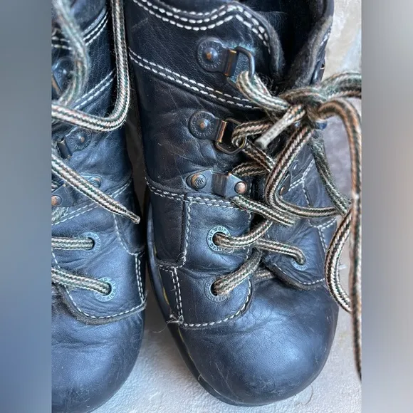 Dr. Martens Men’s Oxford Lace Up Lug Sole Black Leather Shoes Boots Y2K 90s 8A79