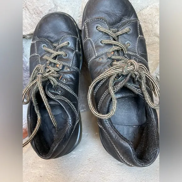 Dr. Martens Men’s Oxford Lace Up Lug Sole Black Leather Shoes Boots Y2K 90s 8A79