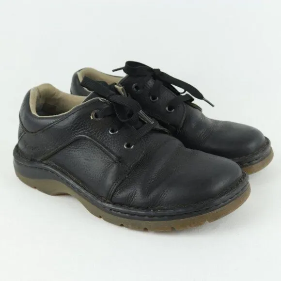 Dr. Martens Men's Size 9 Black Leather 8B75 Lace Up Casual Oxfords