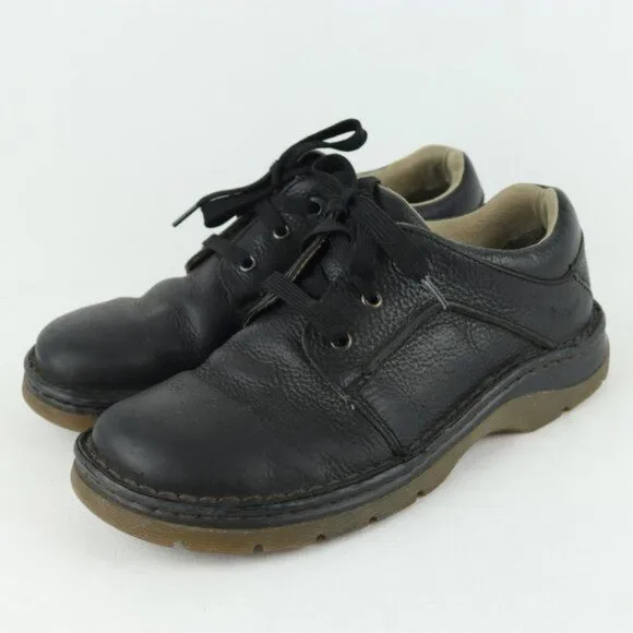 Dr. Martens Men's Size 9 Black Leather 8B75 Lace Up Casual Oxfords