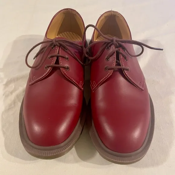 DR MARTENS Oxfords 1461 3-Eye Air Wait, Oxblood red UK 4 / US 6 vintage MIE NWOT