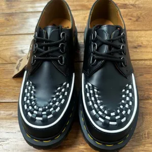 Dr. Martens Ramsey New Leather Creepers  Platform Oxfords BLACK  Women 10