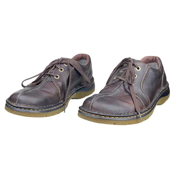Dr. Martens Unisex Ripley Brown Leather Lace Up Oxfords Size US M 9 W 10