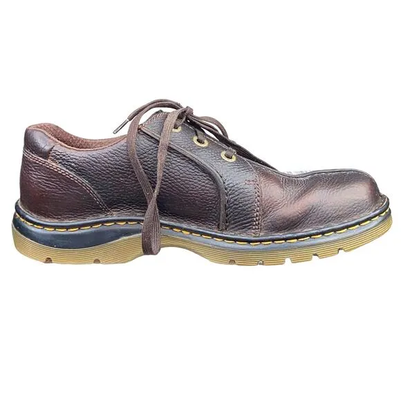 Dr. Martens Unisex Ripley Brown Leather Lace Up Oxfords Size US M 9 W 10