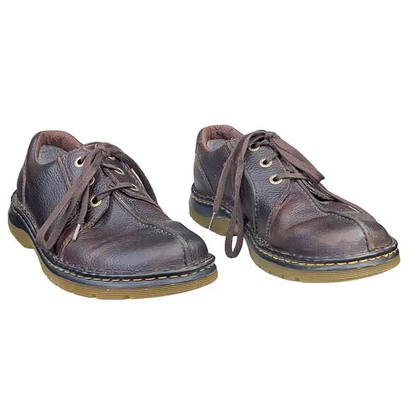 Dr. Martens Unisex Ripley Brown Leather Lace Up Oxfords Size US M 9 W 10