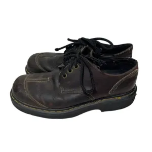 Dr. Martens Vintage Brown Leather Platform Oxfords