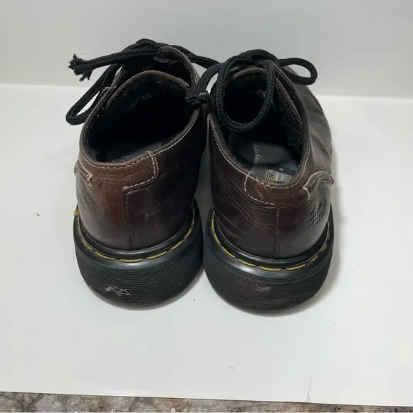 Dr. Martens Vintage Brown Leather Platform Oxfords