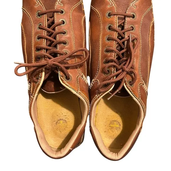 DR. MARTENS Y2K Vintage Brown Leather Air Comfort Sole Lace-up Oxfords Men's 13