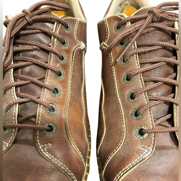 DR. MARTENS Y2K Vintage Brown Leather Air Comfort Sole Lace-up Oxfords Men's 13