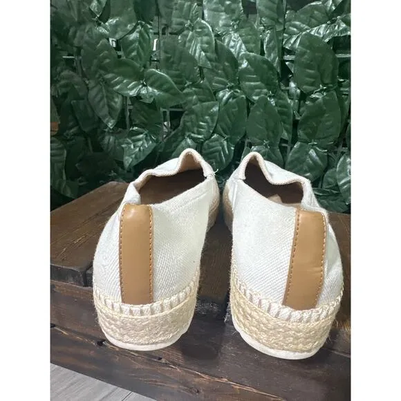 Dr Scholls Slip On Espadrille Loafer Platform Flat Shoes Sunray Comfy Cream 9.5