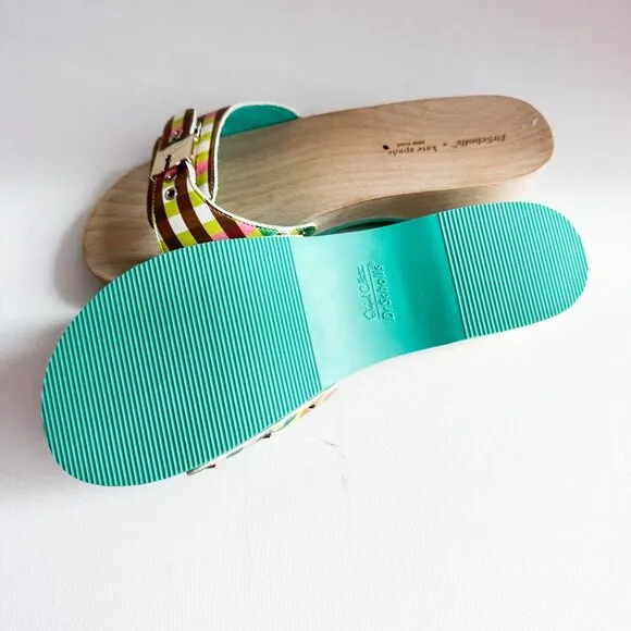 Dr. Scholls X Kate Spade Plaid Clogs Slides  9M