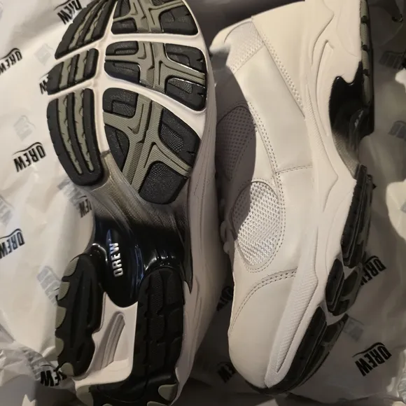DREW White Athletic Shoes with Supportive Design