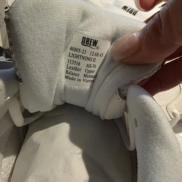 DREW White Athletic Shoes with Supportive Design