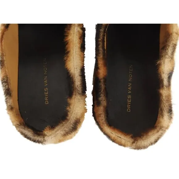 Dries Van Noten Leopard-printed Clogs Size 35 5 Women's Brown $895