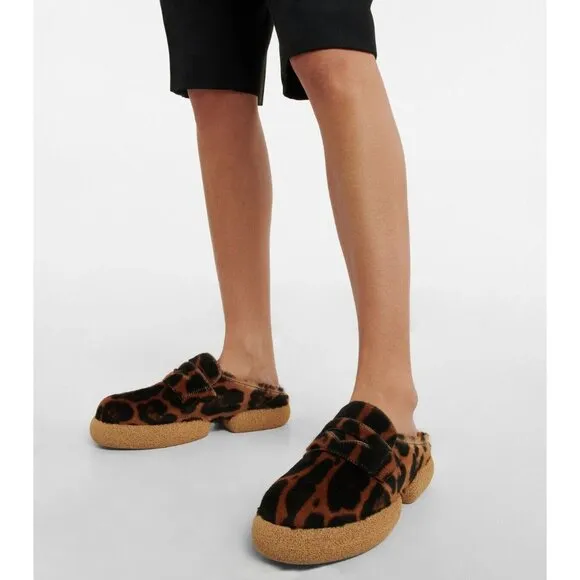 Dries Van Noten Leopard-printed Clogs Size 35 5 Women's Brown $895