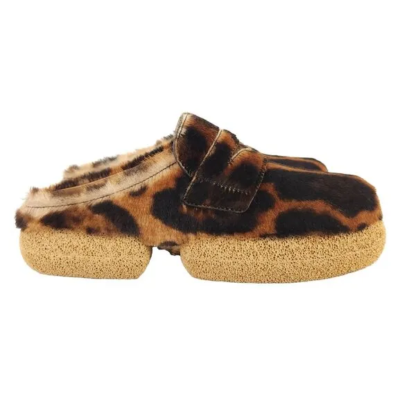 Dries Van Noten Leopard-printed Clogs Size 35 5 Women's Brown $895