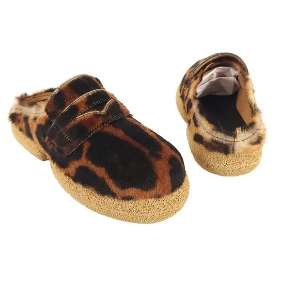 Dries Van Noten Leopard-printed Clogs Size 35 5 Women's Brown $895