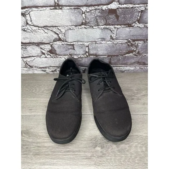 Dr. Martens Cairo Lo Black Canvas Fabric Oxfords Shoes Men 43EU/10M US Women 11