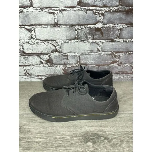 Dr. Martens Cairo Lo Black Canvas Fabric Oxfords Shoes Men 43EU/10M US Women 11
