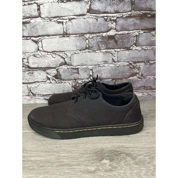 Dr. Martens Cairo Lo Black Canvas Fabric Oxfords Shoes Men 43EU/10M US Women 11