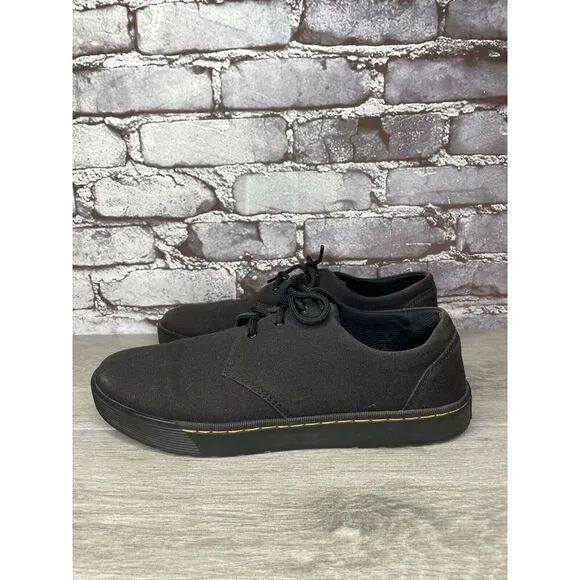 Dr. Martens Cairo Lo Black Canvas Fabric Oxfords Shoes Men 43EU/10M US Women 11