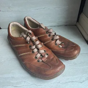 DR.MARTENS OXFORDS SHOES tan Brown Leather Vintage Y2K Size Mens 10