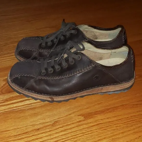 Dr Martens brown leather oxfords