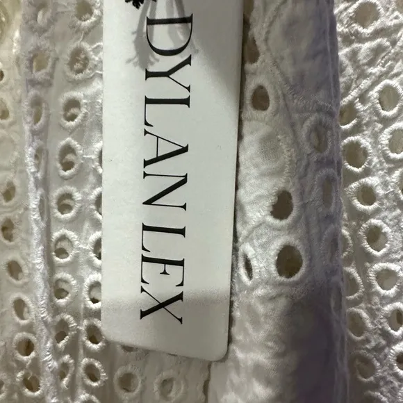 DYLANLEX DYLAN LEX DLEX EYELET SLIP DRESS NEW NWT BOHO BOHEMIAN XL
