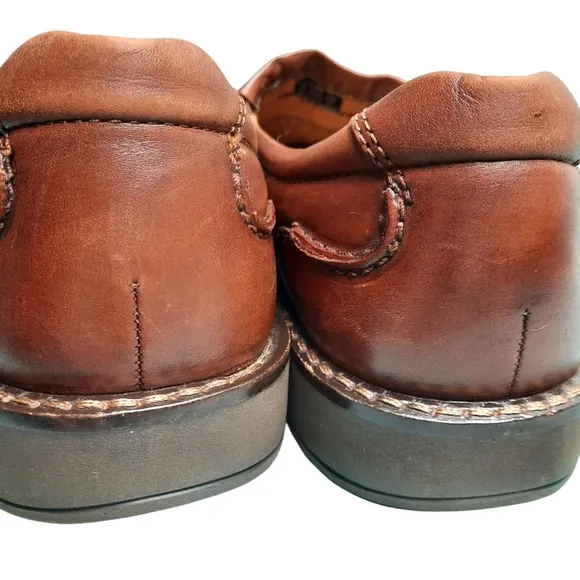 Ecco Brown Leather Shock Point Slip-On Shoe SZ EU 42/US 8.5