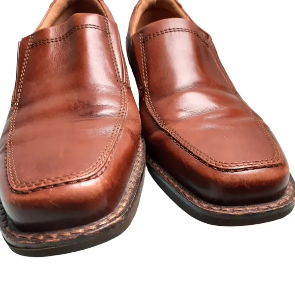 Ecco Brown Leather Shock Point Slip-On Shoe SZ EU 42/US 8.5