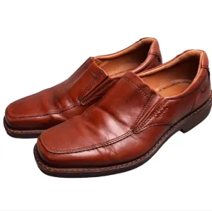 Ecco Brown Leather Shock Point Slip-On Shoe SZ EU 42/US 8.5