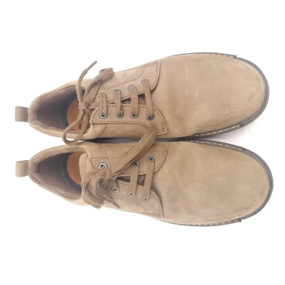 ECCO Fusion Oxfords Mens Size EU 45 US 11-11.5 Brown Nubuck Leather Lace-Ups