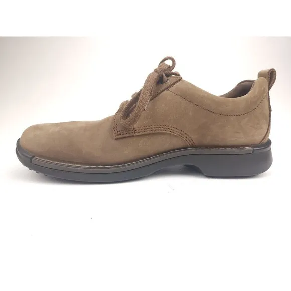ECCO Fusion Oxfords Mens Size EU 45 US 11-11.5 Brown Nubuck Leather Lace-Ups