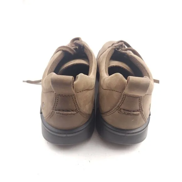 ECCO Fusion Oxfords Mens Size EU 45 US 11-11.5 Brown Nubuck Leather Lace-Ups