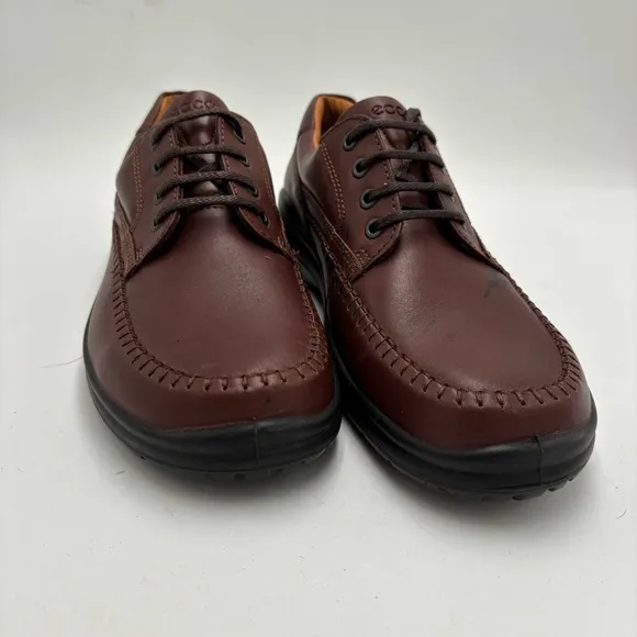 Ecco Men’s 45 Brown Leather Seawalker Lace Up Oxfords