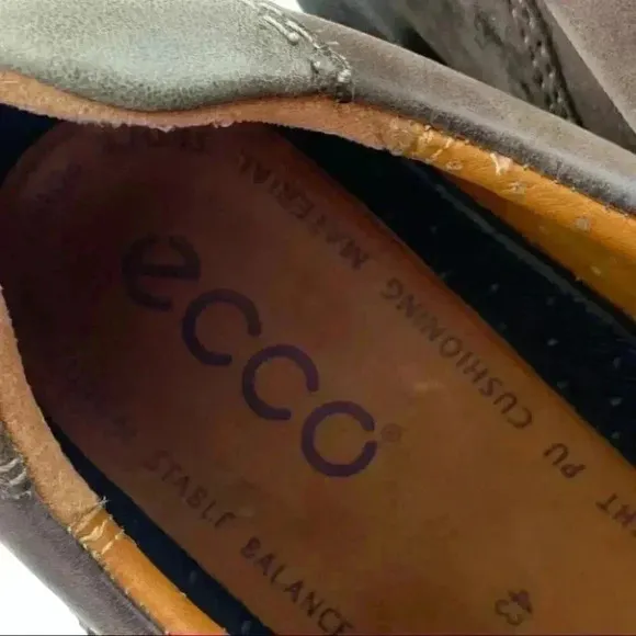 Ecco mens oxfords sz 43 9-9.5 leather hydro max