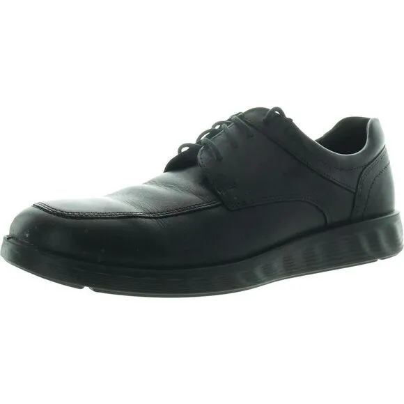 ECCO Mens S-Lite Hybrid Black Lace-Up Leather Oxfords NWOB