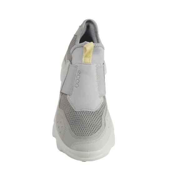 Ecco Women's MX Low Elastic Slip On Sneaker Leather Streetwear Shoe Concrete
