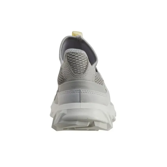 Ecco Women's MX Low Elastic Slip On Sneaker Leather Streetwear Shoe Concrete