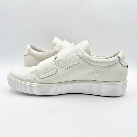 ECCO Womens Soft 60 Premium 2 Strap Shoe EU 39 US 8-8.5 White Leather NIB