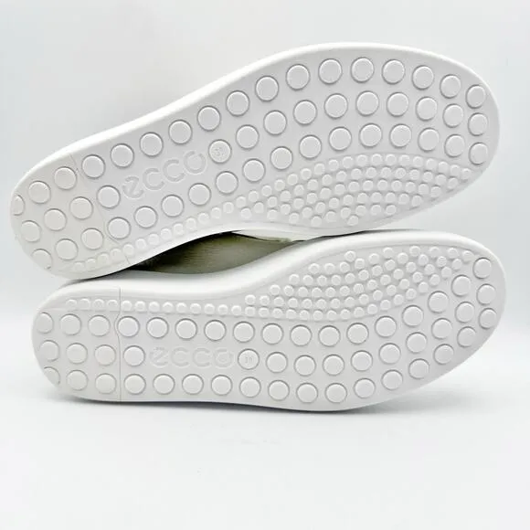 ECCO Womens Soft 60 Premium 2 Strap Shoe EU 39 US 8-8.5 White Leather NIB