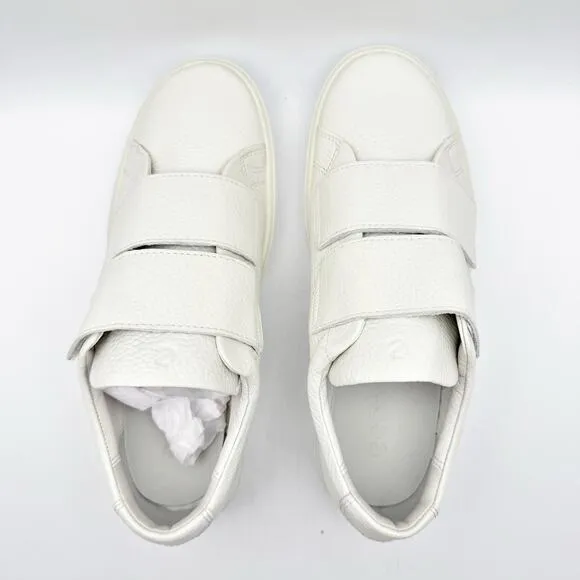 ECCO Womens Soft 60 Premium 2 Strap Shoe EU 39 US 8-8.5 White Leather NIB